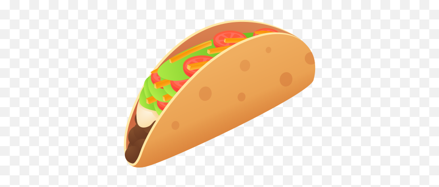 Taco Icon In Emoji Style - Tortilla Emoji Png,Pink Taco Emoticon