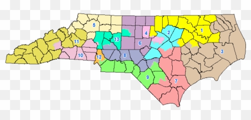 2018 - North Carolina District Map Emoji,Emotion Thermometer 1-10