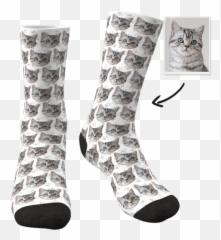 Face Socks - Custom Face Socks Emoji,Girls Emoji Knee Socks
