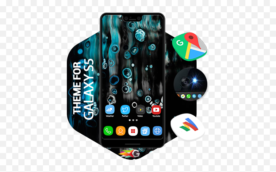 Launcher Theme For Galaxy S5 Pro Latest Version Apk Download - Abstract 1080 X 2160 Emoji,Samsung S5 Update Emojis