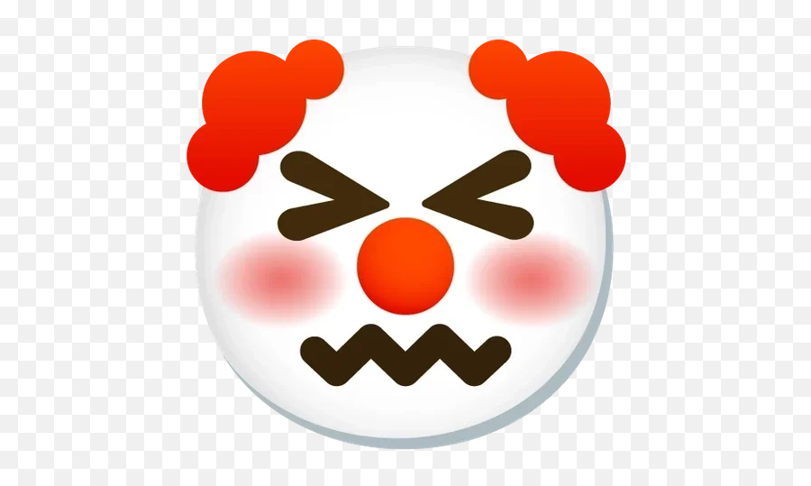 Telegram Sticker 39 From Collection Clown Emoji - Crying Clown Emoji,Printable Emojis Fire