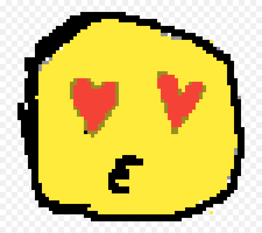 Pixilart - Heart Emoji By Anonymous Happy,Yellow Heart Emoji