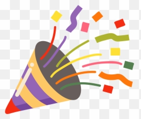 Confetti Clipart - Vertical Emoji,Confetti Popper Emoji