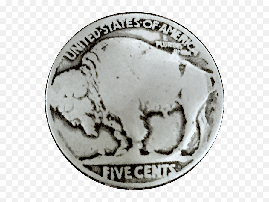 Authentic Buffalo Nickel Coin Button 7 - Bovinae Emoji,United States Marines Emojis