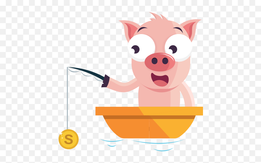 Fishing Stickers - Free Business And Finance Stickers Pig On A Rainbow Emoji,Animal Emoticons And Stickers For Facebook