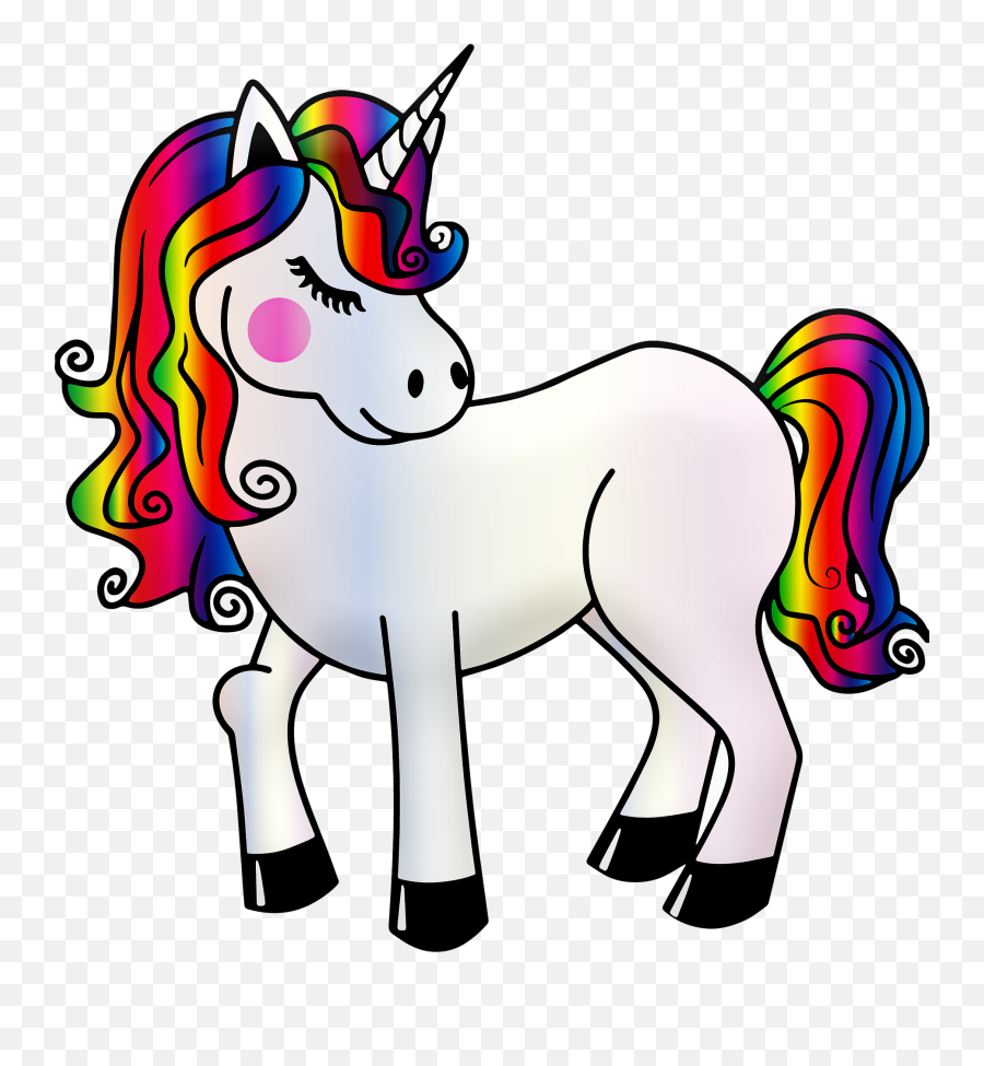 Colorful Unicorn Png Transparent Cartoon - Jingfm Unicorn Clipart Emoji,Rainbow Unicorn Emoji