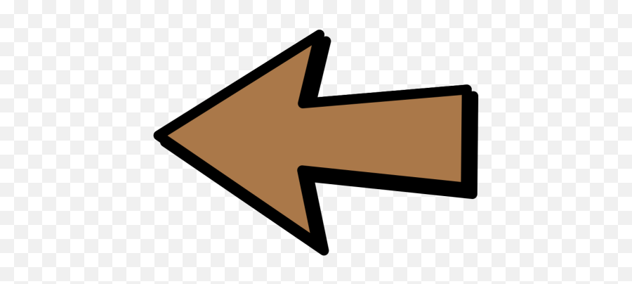 Left Arrow Brown Png Svg Clip Art For Web - Download Clip Emoji,Left And Right Arrows Emojis