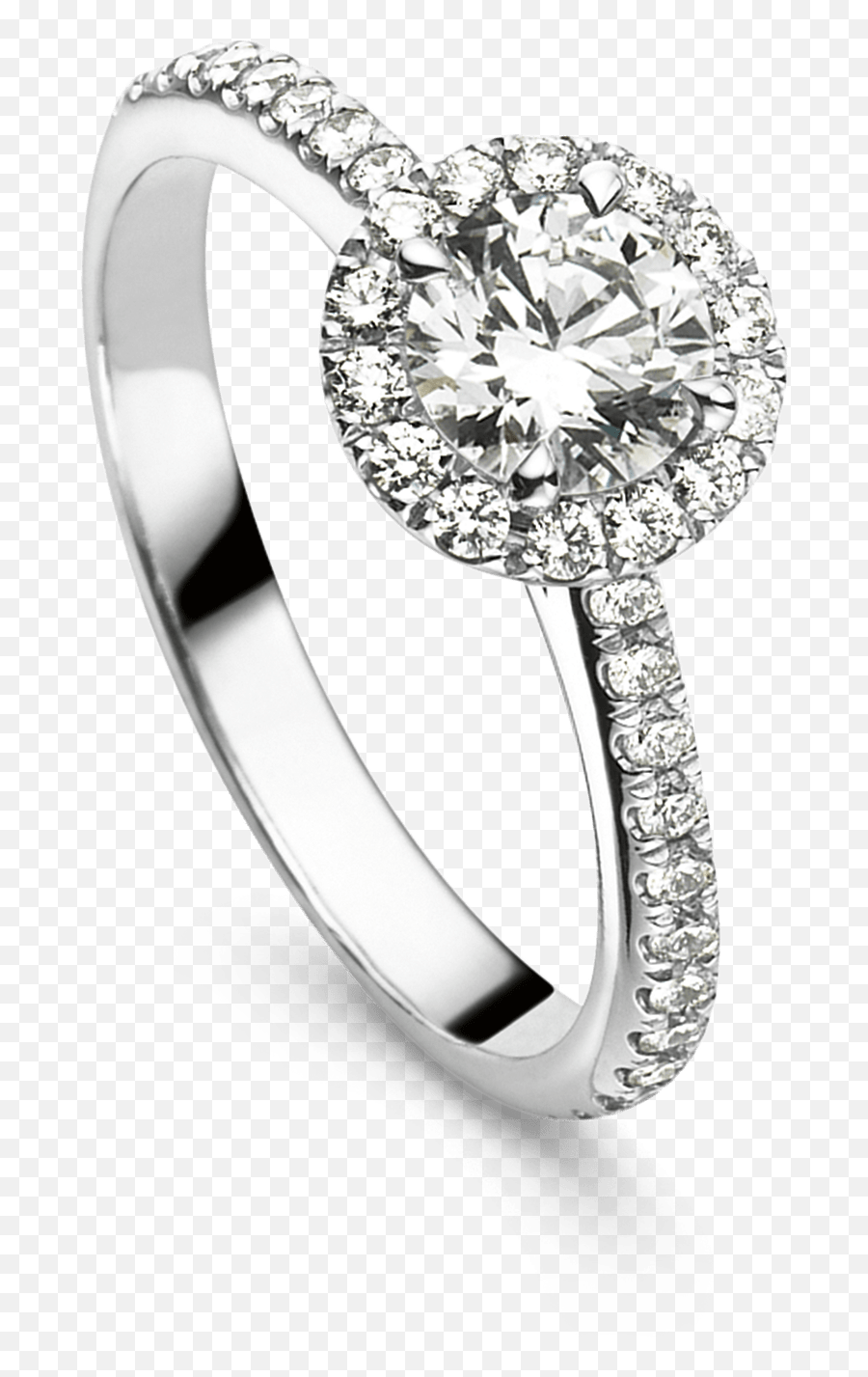 Solitaire 05 Ct White Gold - Joy Entourage Emoji,Solitaire Emotion