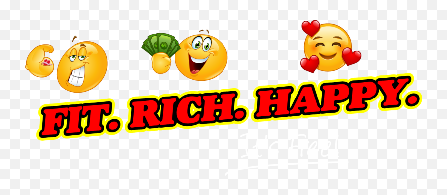 Live Fit Rich Happy Emoji,Money Back Emoji