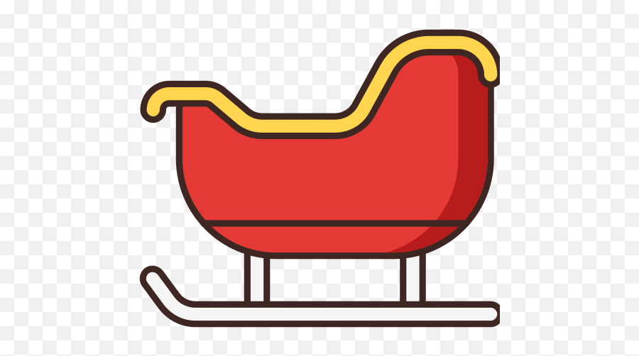 Christmas Santa Sleigh Icon - Free Download On Iconfinder Emoji,Sled Emoji