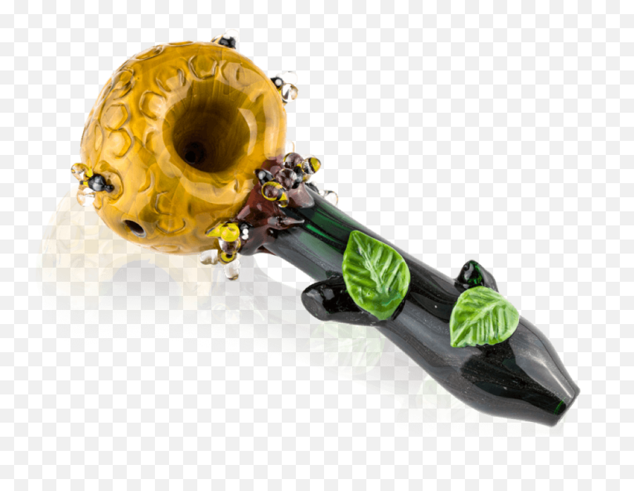 Empire Glassworks Pink Donut Bite Me Hand Pipe Emoji,Pipe Smoking Emoji