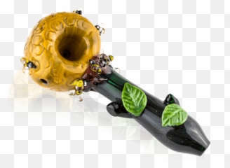 Empire Glassworks Pink Donut Bite Me Hand Pipe Emoji,Pipe Smoking Emoji