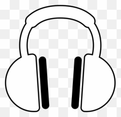 Free Listening To Music Clipart Black And White Download Emoji,Black Music Emoji