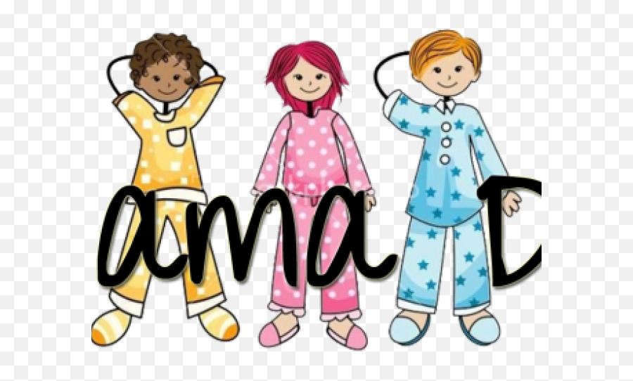 Costume Clipart Pajama Party - Clip Art Pajama Png Emoji,Emoji Outfits For Kids