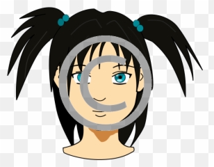 Girl With Pigtails - Clip Art Emoji,Covered Wagon Emoji