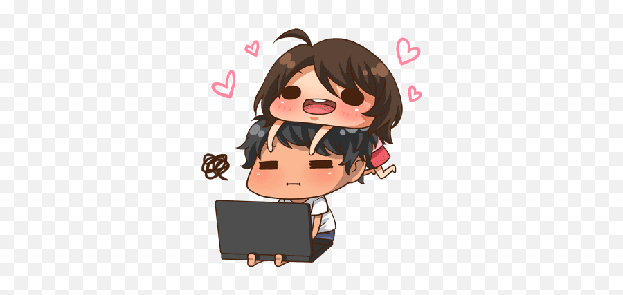 Inspirasi Emoji Marah Bergerak - Love Cute Couple Anime Gif,Emoticon Bergerak Untuk Bbm Android