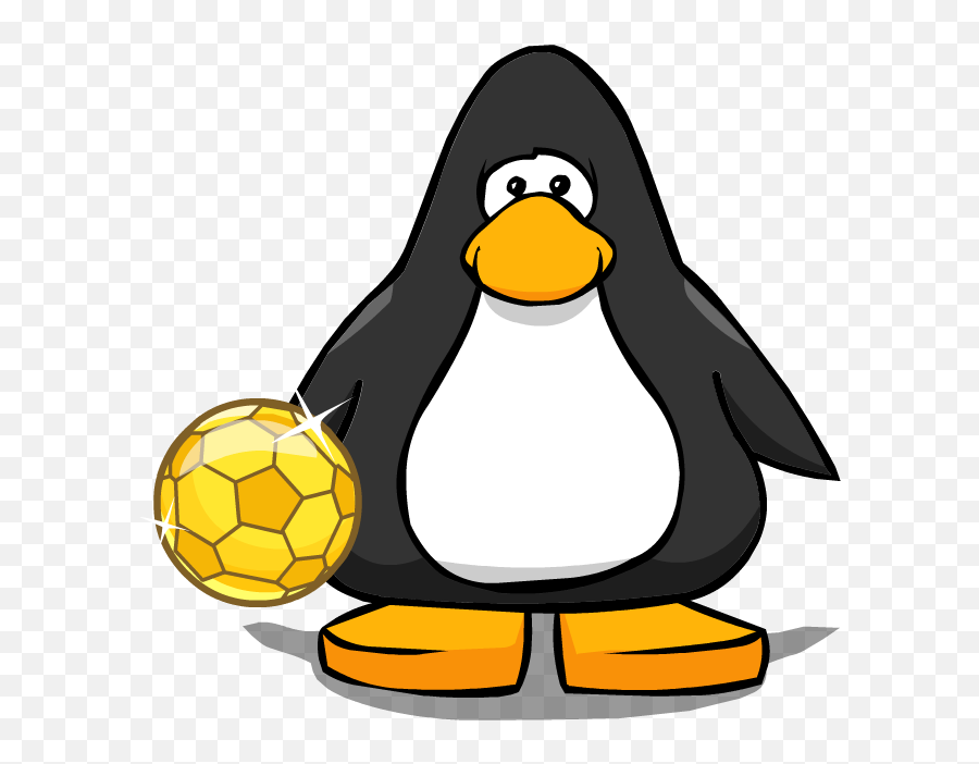 The Golden Soccer Ball Club Penguin Wiki Fandom - Blue Cp Emoji,Soccer Ball Emoji Png