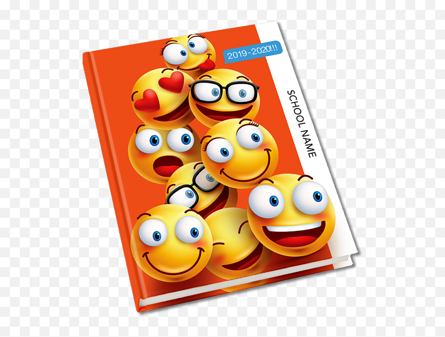 Emoji Friends Yearbook Cover - Happy,Emoji Name
