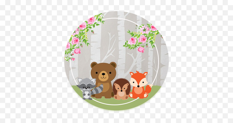 Kit Imprimible Candy Bar Animalitos De La Selva 2 Para - Kit Imprimible Animalitos Del Bosque Png Emoji,La Chilindrina Emojis