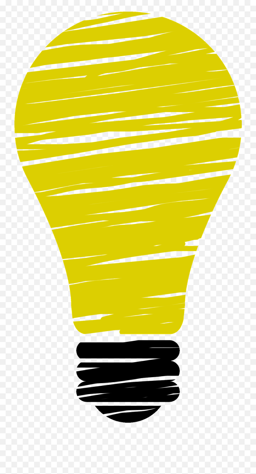 Stylized Light Bulb Clipart - Light Bulb Chalk Png Emoji,Lightbulb Cookie Emoji