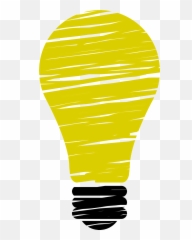 Stylized Light Bulb Clipart - Light Bulb Chalk Png Emoji,Lightbulb Cookie Emoji