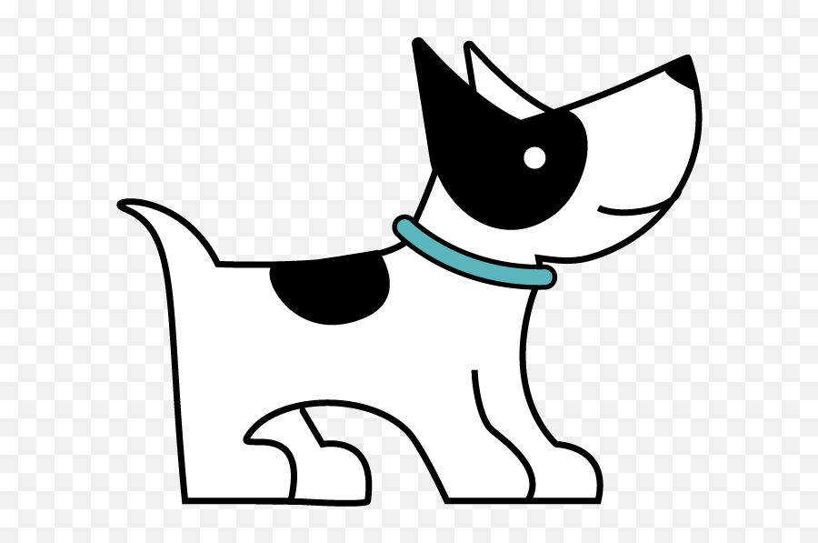 The K9 Spot - Dog Lying Down Cartoon Clipart Full Size White Dog With Black Spots Clipart Emoji,Lying Down Emoji