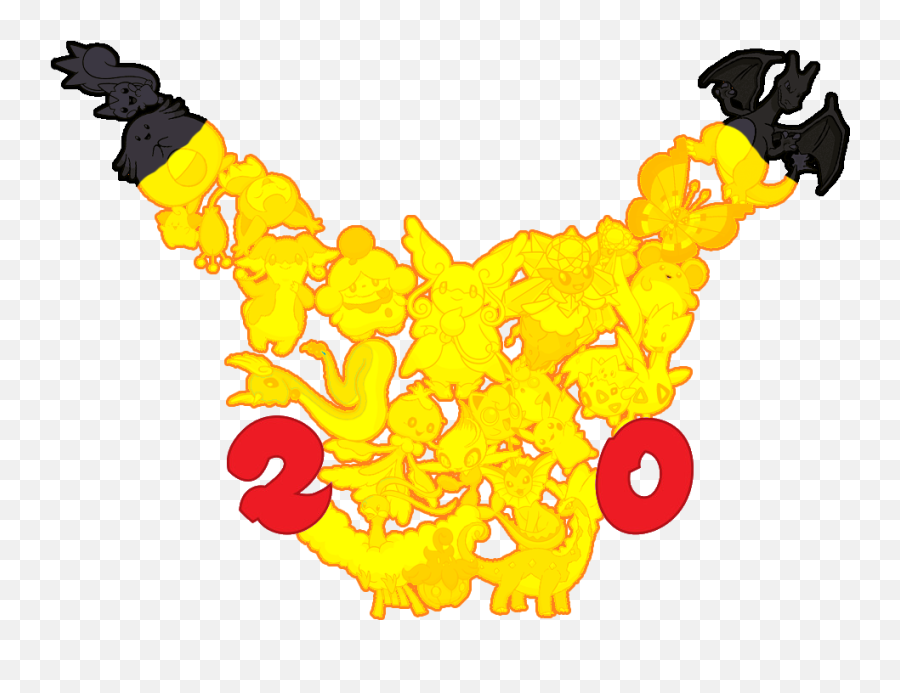 Happy 20th Anniversary Pokemon - Pokemon 20th Anniversary Emoji,Pokemon Generation 6 Pokemon Super Mystery Dungeon Emotions