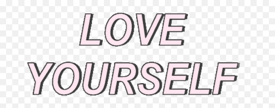 How To Love Yourself Tumblr - Background Transparent Bts Love Yourself Logo Emoji,Love Is A Bourgeois Emotion Tumblr