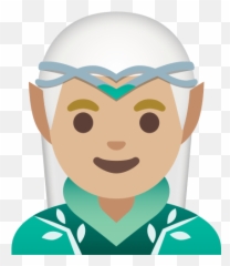 Homem Elfo Com Tom De Pele Médio Claro - Elf Emoji Android,Emoji De Bandeiras Para Copiar