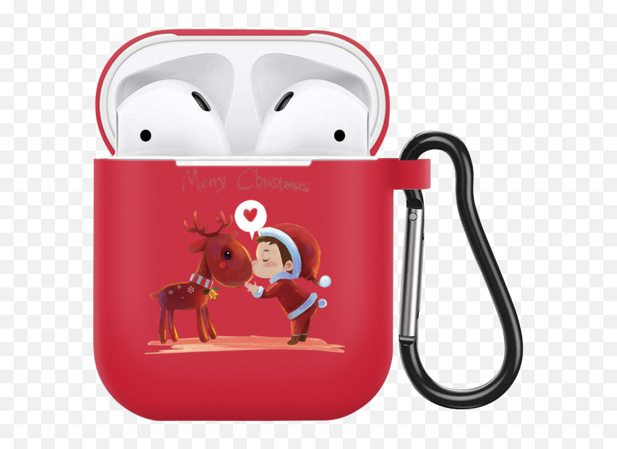 Cartoon Merry Christmas Earphone Case - Airpods Emoji,Merry Christmas Emoticon Art