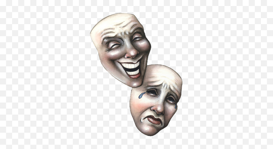 Classes Ohio Theatre Lima - Theatre Masks Comedy Tragedy Emoji,Emotion Maskas