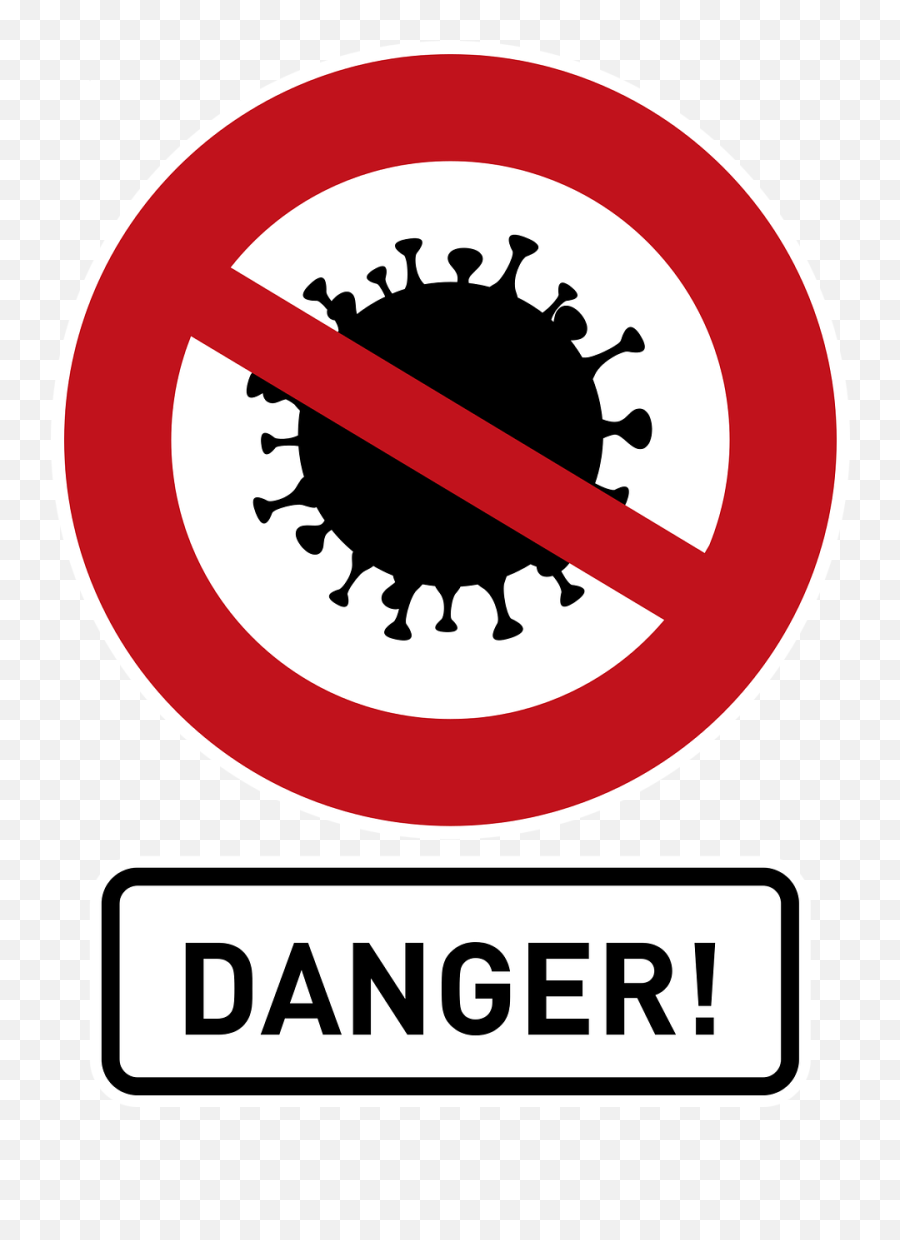Coronavirus Danger Sign - Corona Danger Symbol Emoji,Damger Emoji