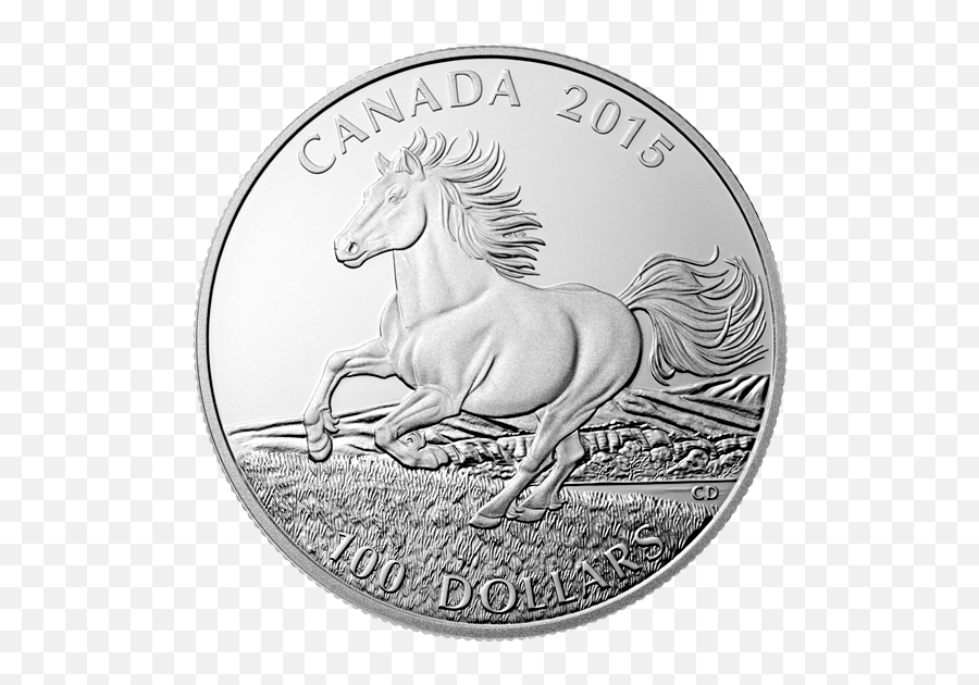 Fine Silver Coin Emoji,Maple Leaf Officer Horse Emoji