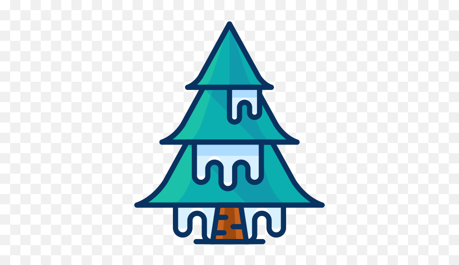 Tree Snow Winter Ice Cold Forest Icon Emoji,Raindeer Emoticon