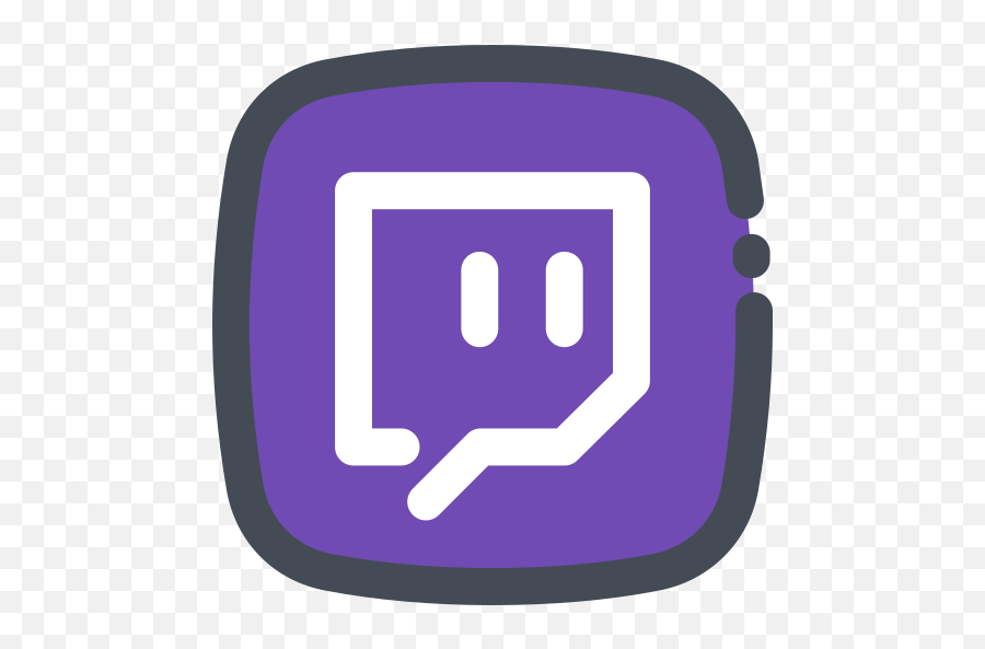 Social Media Logo Twitch Free Icon Of Social Media Emoji,Braille Emoticons Twitch