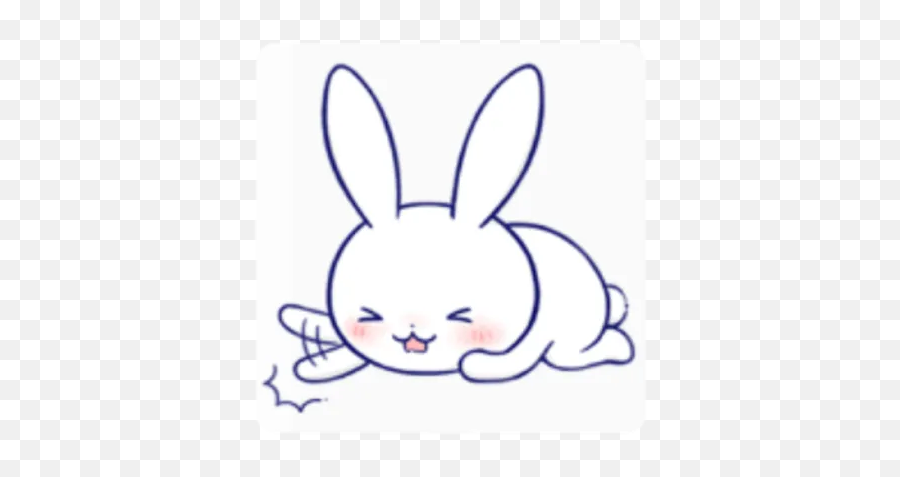 Grey Bunny By Stw - Sticker Maker For Whatsapp Emoji,Text Based Rabbit Emoji