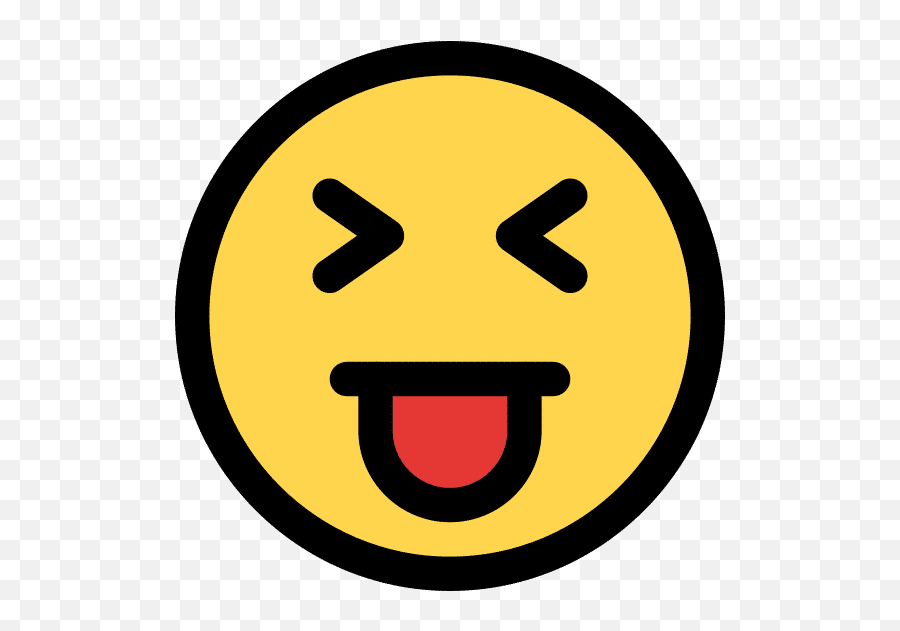 Squinting Eyes Smiley - Canva Emoji,Squinting Face With Tongue Emoji