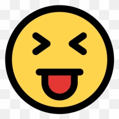 Squinting Eyes Smiley - Canva Emoji,Squinting Face With Tongue Emoji