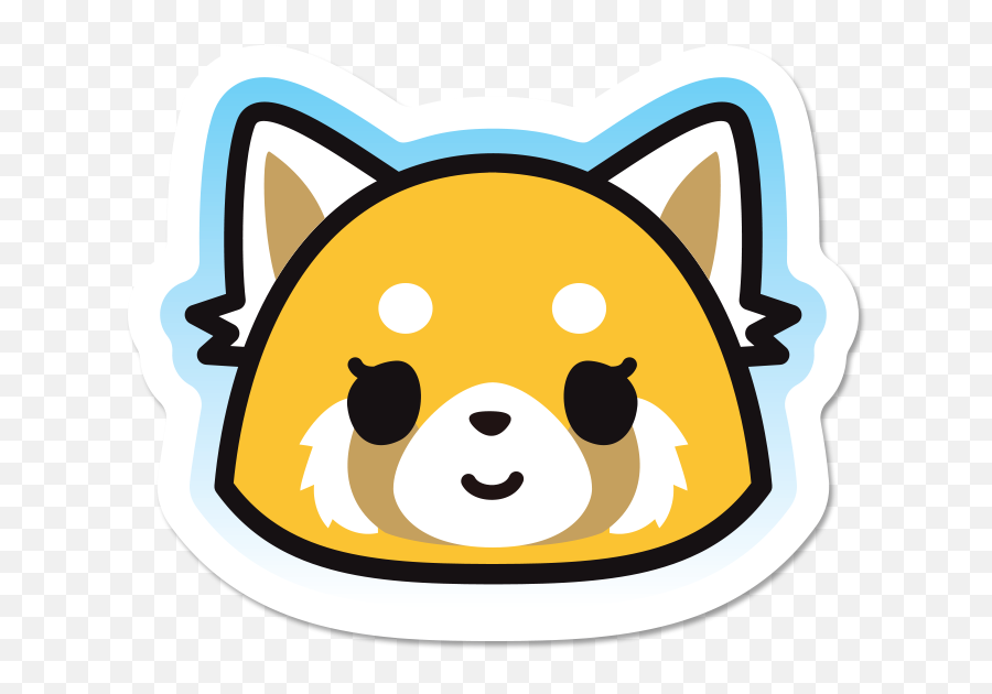 Retsuko Happy Sticker Emoji,Yellow Caution Emoji