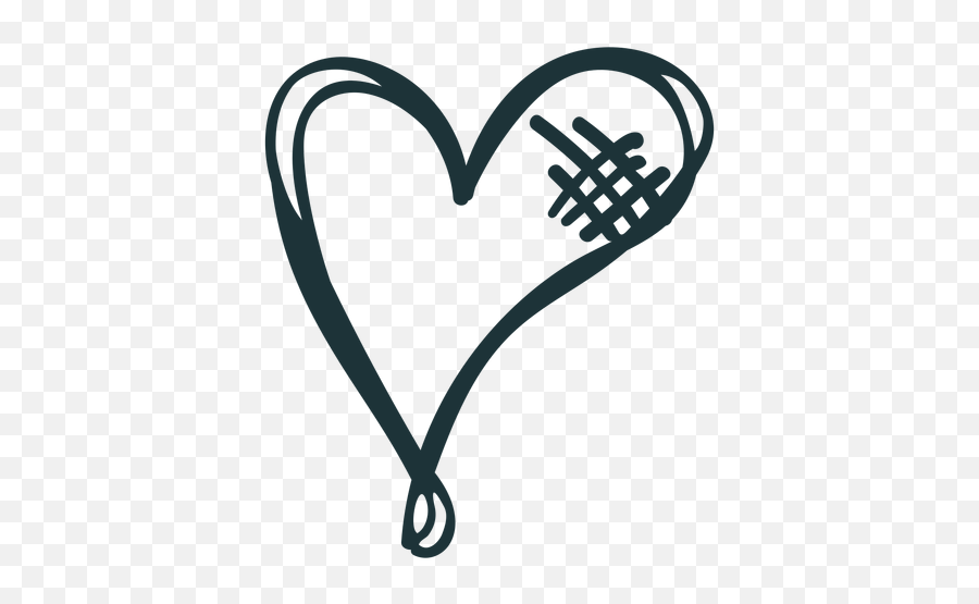 Sewed Up Heart Doodle Transparent Png U0026 Svg Vector Emoji,Heartt Cute Emoticon