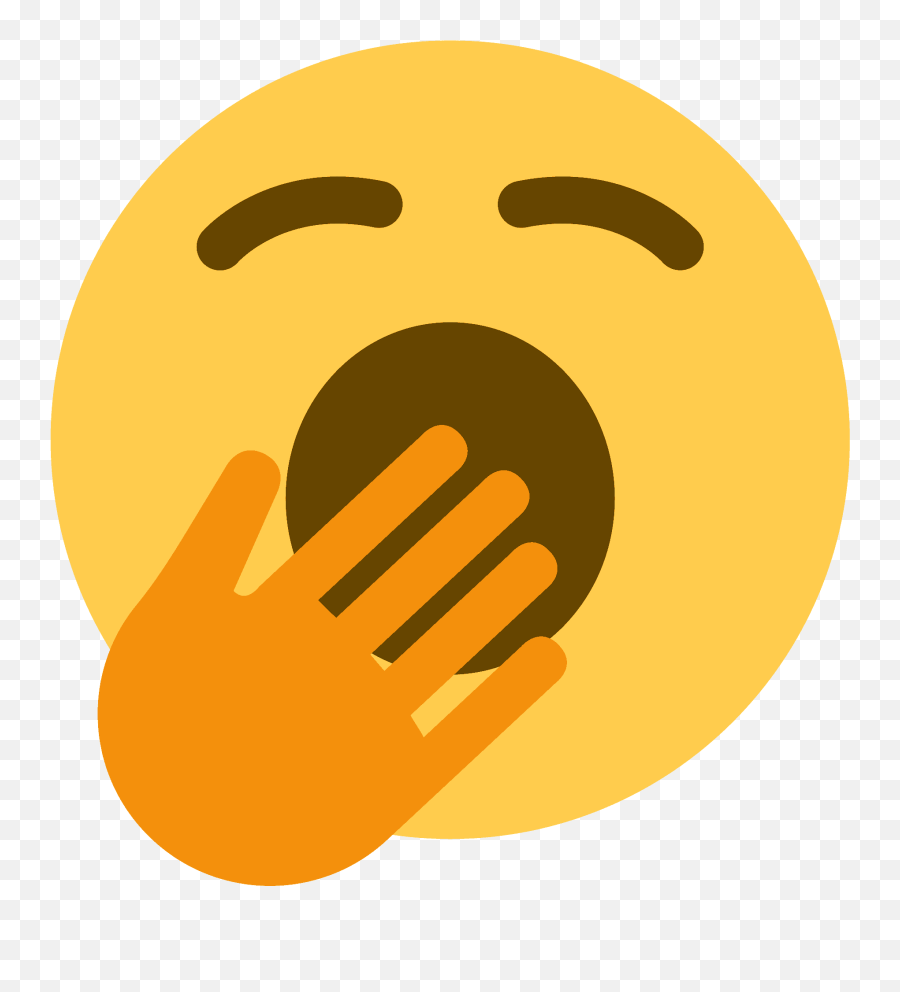 Yawning Face Emoji Clipart - Yawn Emoji Transparent,Pleading Emoji