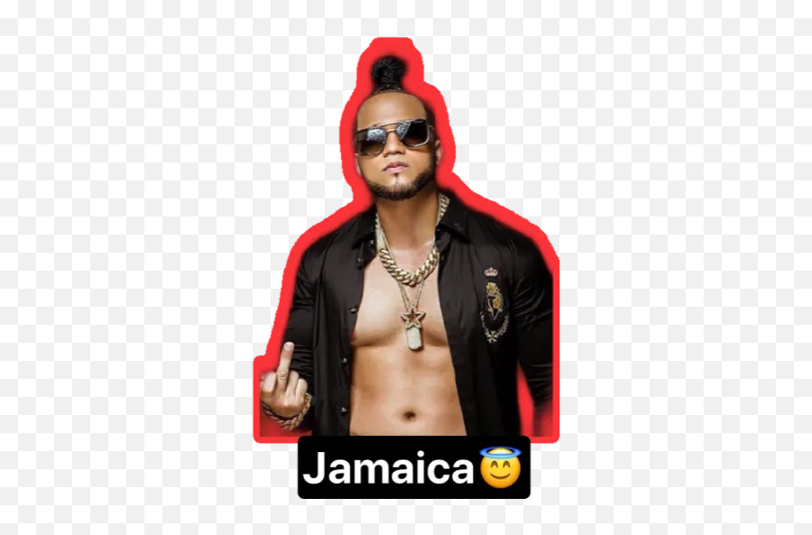El Alfa Jefe Stickers For Whatsapp - Alfa El Jefe Sticker Emoji,Jamaican Flag Emoji Android