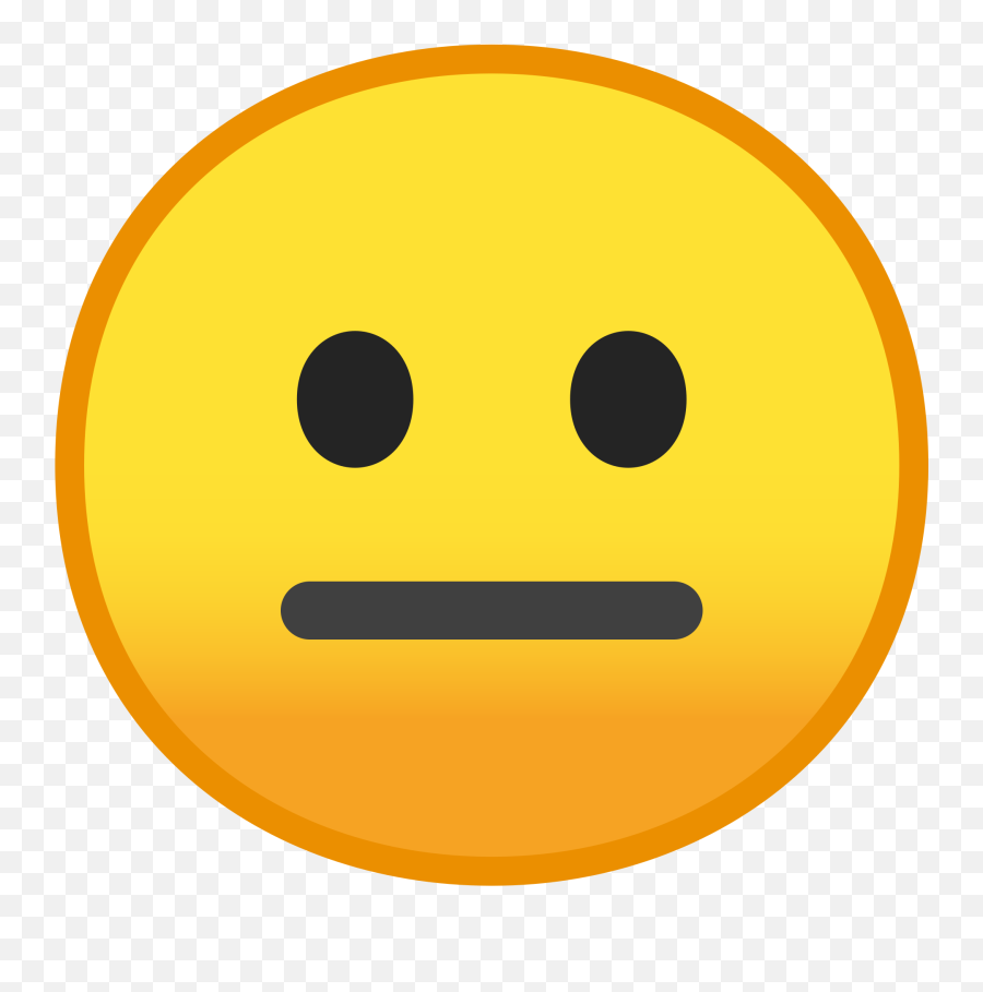 Neutral Face Emoji Clipart - Straight Face Emoji,Meh Emojis