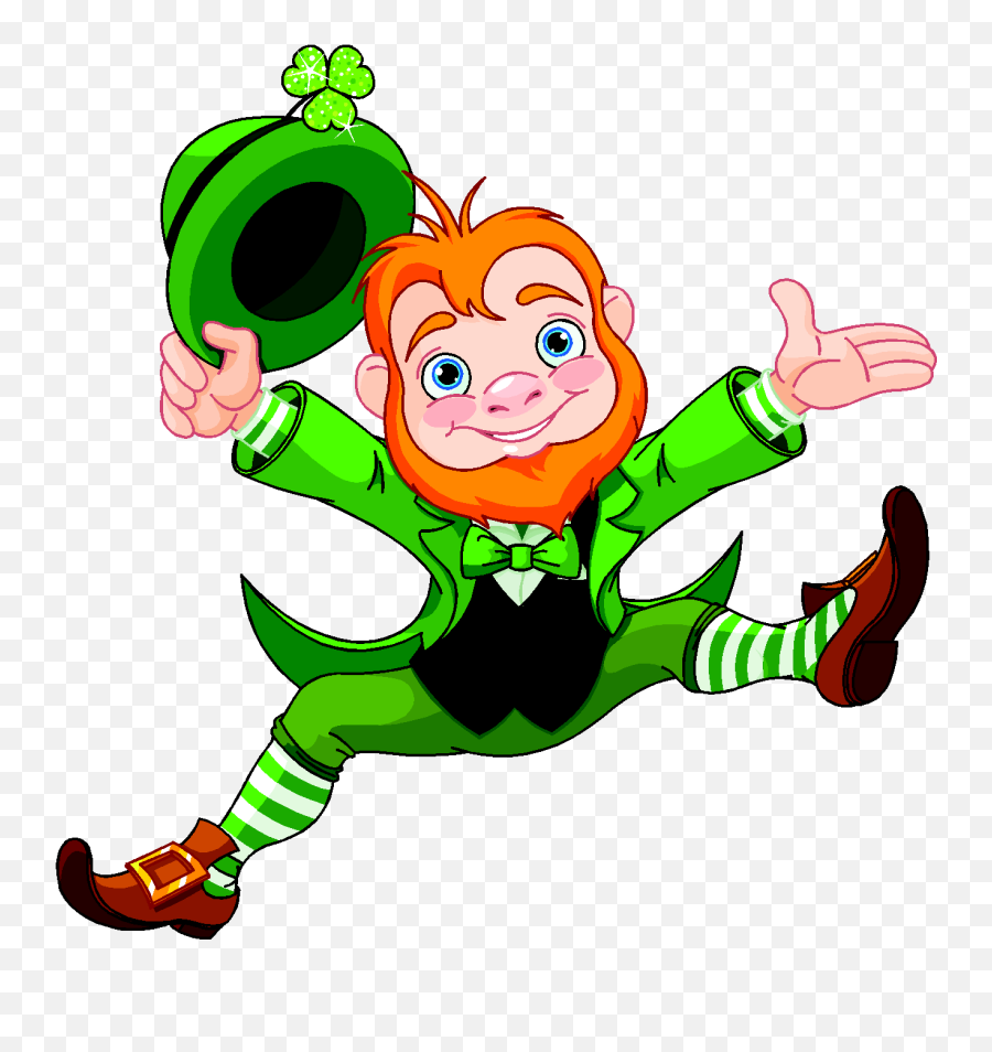 St Patricks Day Clipart Free Wdrfree - Clip Art Leprechaun Transparent Background Emoji,Dancing Snoopy Emoji