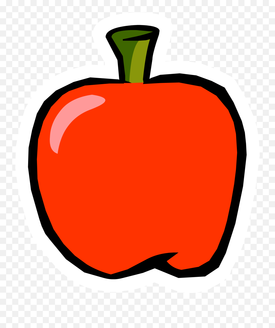 Apple Pin Club Penguin Wiki Fandom - Fresh Emoji,Bell Pepper Emoji