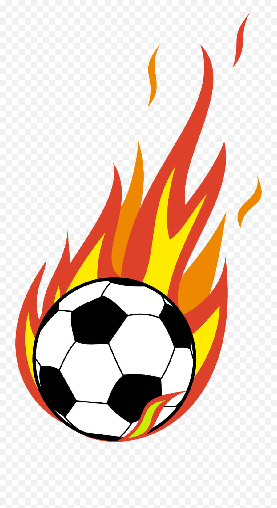 Flame Clipart Soccer Ball Flame Soccer - Flaming Soccer Ball Clip Art Emoji,Soccer Ball Girl Emoji