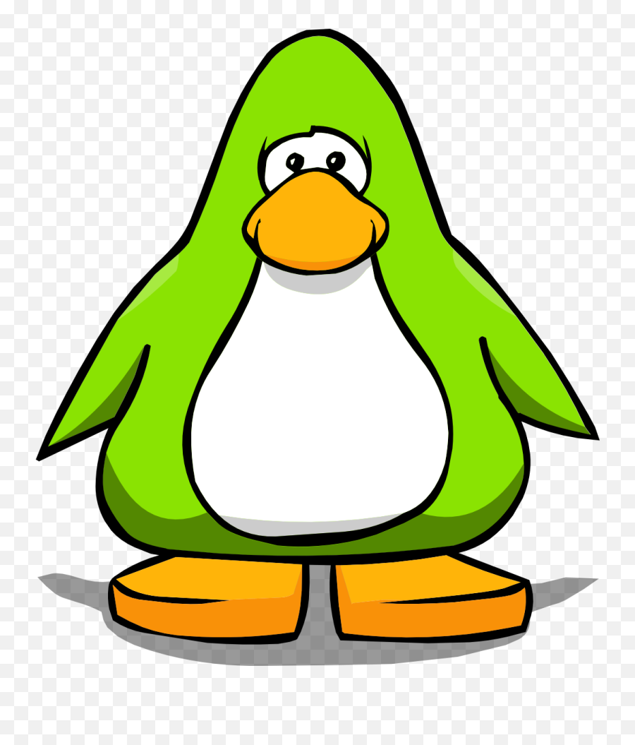 Lime Green - Transparent Club Penguin Png White Emoji,Penguin Emoji Discord
