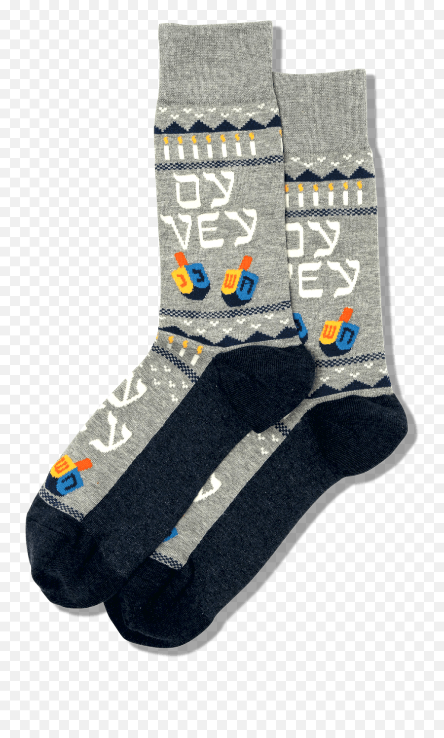 Menu0027s Oy Vey Crew Socks - Sweatshirt Gray For Teen Emoji,Emoji Sweatshirt Men