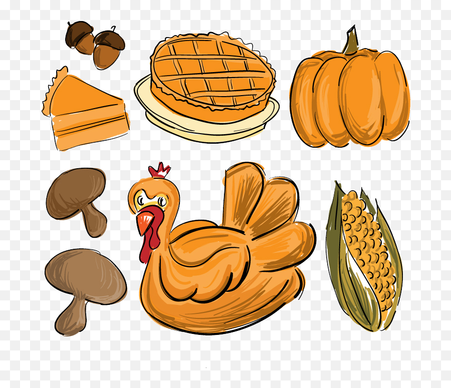 24 Thanksgiving food emojis