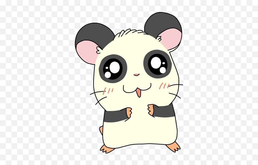 Hamtaro Hamster Anime Cute Sticker By Mozo - Hamtaro Panda Png Emoji,Hamtaro Emoji